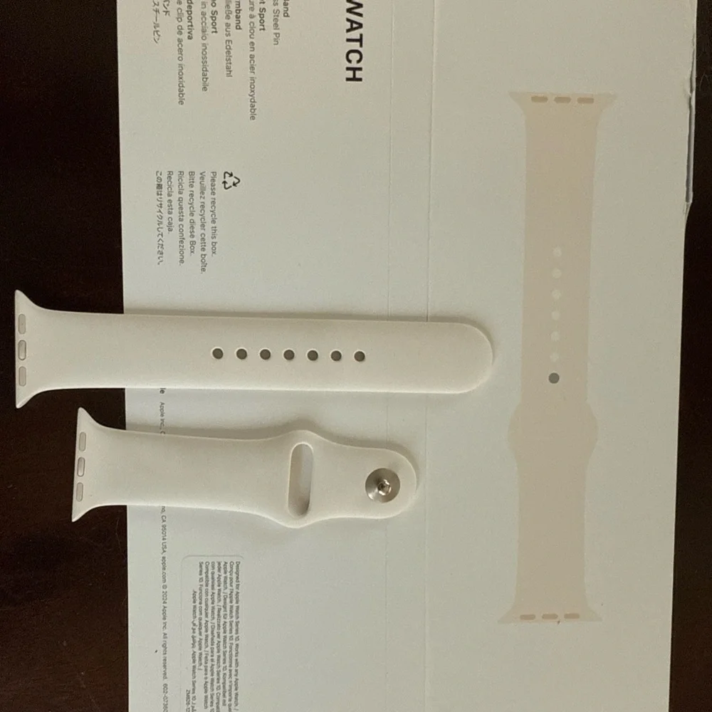 Genuine OEM Apple Watch Sport Band 42mm M/L Starlight